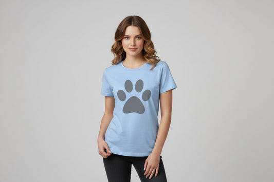 T-shirt met print “dogpaw”